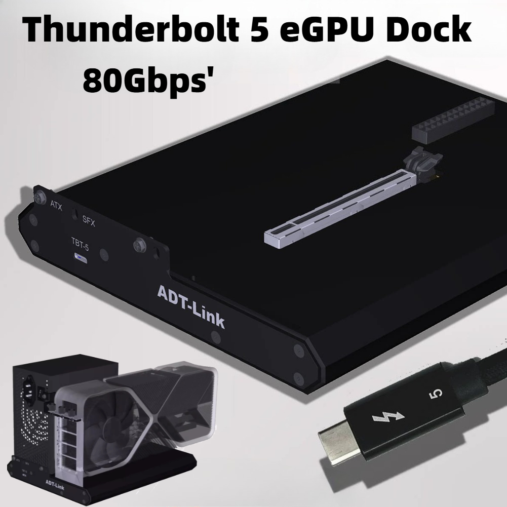 Thunderbolt 4 External Gpu Enclosure - ADT Thunderbolt-5/4/3 Docking Station GPU Eksternal