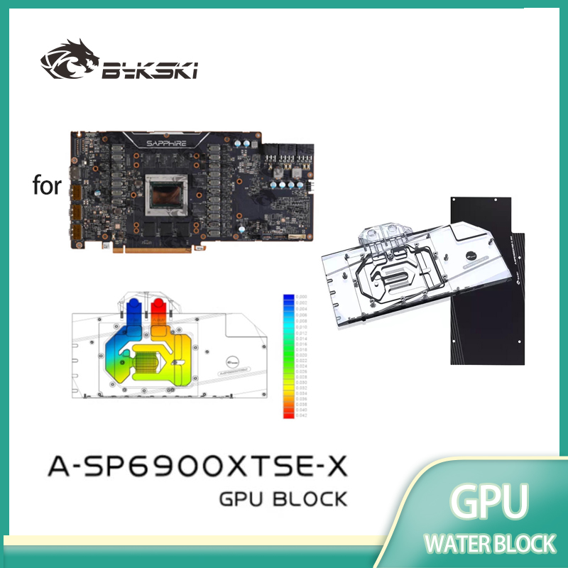 Rx 6900 Xt 16Gb - Bykski GPU Water Block untuk SAPPHIRE