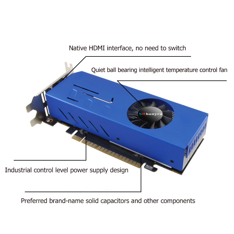 Kartu Grafis SRhonyra GeForce  - 4 Hdmi Multi Monitor Video Card 4K ulasan dan harga