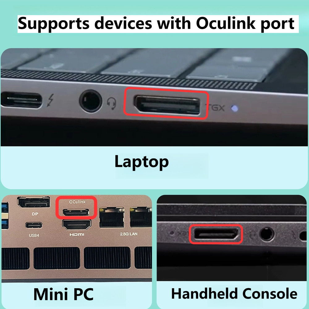 Dock Kartu Grafis Oculink eGPU - Oculink Egpu Dock Graphics Card ulasan dan harga