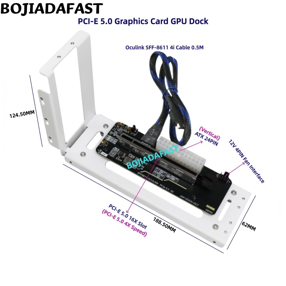 PCI-E 5.0 X4 OCuLink Kartu Gra - Oculink Egpu Dock Graphics Card ulasan dan harga