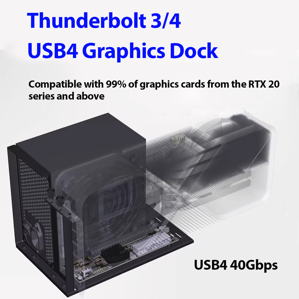 ADT-Link USB4 eGPU Dock Thunde - Thunderbolt 4 External Gpu Enclosure ulasan dan harga