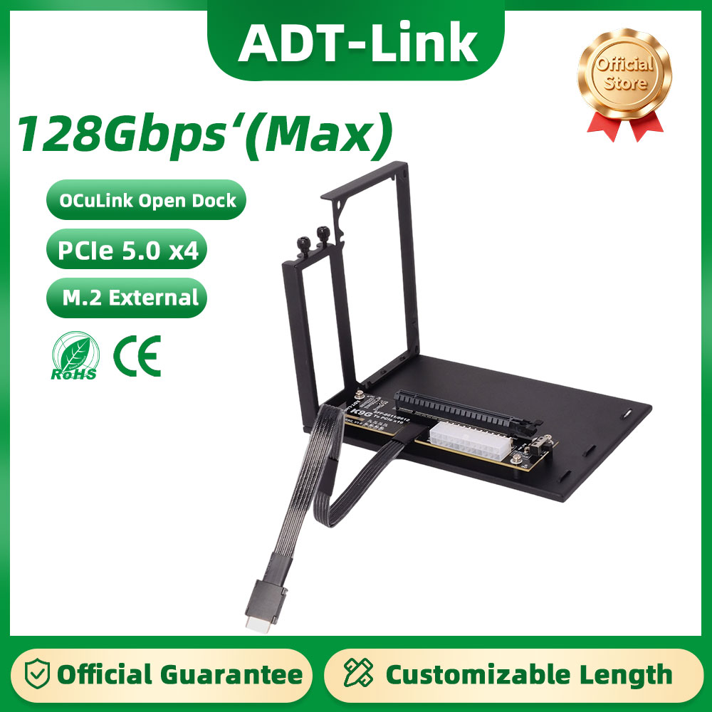 ADT-Link PCIe 5.0 K993G OcuLin - Oculink Egpu Dock Graphics Card ulasan dan harga