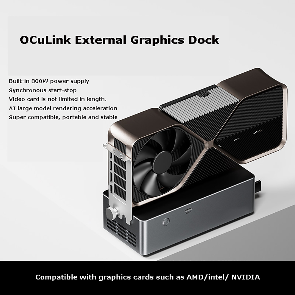 AG02/AG01 EGPU Dock dengan OCu - Oculink Egpu Dock Graphics Card ulasan dan harga
