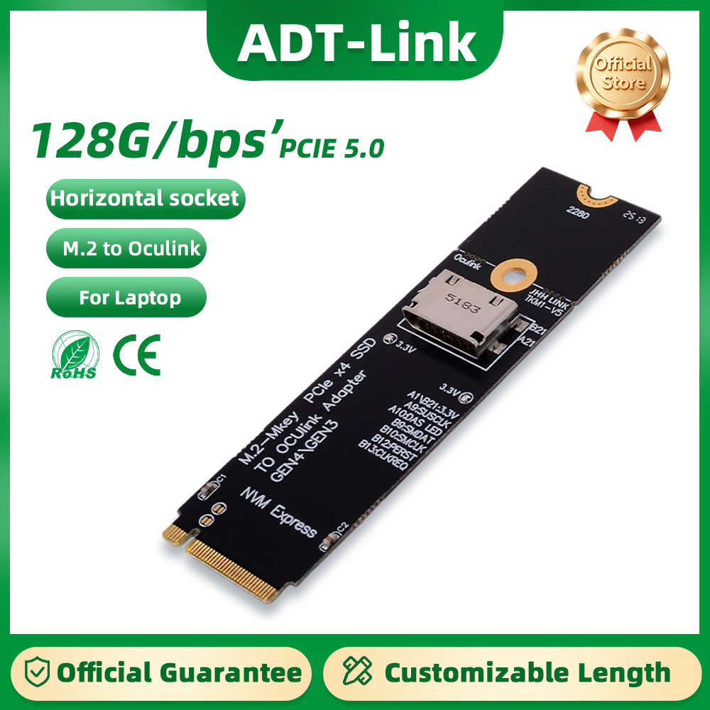 Kartu Ekspansi ADT-Link PCIe 5 - Oculink Egpu Dock Graphics Card ulasan dan harga